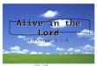 Www.pulpitnetwork.c om Alive in the Lord Ephesians 2:1-9