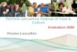 Pennine Lancashire Festival of Food & Culture Evaluation 2009