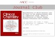 Journal Club Recalibration of Blood Analytes over 25 Years in the Atherosclerosis Risk in Communities Study: Impact of Recalibration on Chronic Kidney