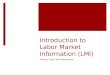 Introduction to Labor Market Information (LMI) Trends, Tools and Resources