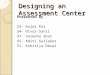 Designing an Assessment Center Presented By 23- Kajal Pai 34- Divya Sanil 37- Surekha Shet 41- Aditi Surlakar 51- Kshitija Desai