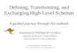 Defining, Transforming, and Exchanging High-Level Schemas A guided journey through the outback Presented by Michael W. Godfrey Software Architecture Group