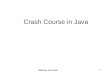 Netprog: Java Intro1 Crash Course in Java. Netprog: Java Intro2 Why Java? Network Programming in Java is very different than in C/C++ –much more language