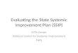 Evaluating the State Systemic Improvement Plan (SSIP) ECTA Center National Center for Systemic Improvement DaSy