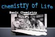 Basic Chemistry.  What are the basic elements of all living systems?