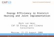 Energy Efficiency in District Heating and Joint Implementation Mark van Wees CAP SD Energy and Climate Consultants Moscow, 21-23 August 2006