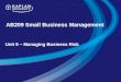 AB209 Small Business Management Unit 9 – Managing Business Risk