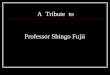 A Tribute to Professor Shingo Fujii. 1983 – Kyoto University OB/GYN Department