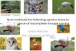New methods for inferring species trees in the presence of incomplete lineage sorting Tandy Warnow The University of Illinois