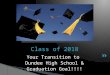 Your Transition to Dundee High School & Graduation Goal!!!! Class of 2018