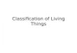 Classification of Living Things. All living things are classified into 3 domains Archaea-very primitive forms of bacteria Eubacteria-More advance forms