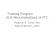 Training Program SLN Micrometastasis vs ITC Roderick R. Turner, MD Adjunct Member, JWCI
