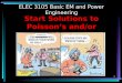 1 ELEC 3105 Basic EM and Power Engineering Start Solutions to Poisson’s and/or Laplace’s