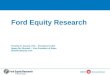 Ford Equity Research Timothy R. Alward, CFA – President & CEO Neasa Nic Dhonaill – Vice President of Sales IER@fordequity.com