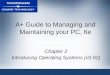 A+ Guide to Managing and Maintaining your PC, 6e Chapter 2 Introducing Operating Systems (v0.92)
