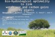 PHOTO BY S. MANZONI Eco-hydrological optimality to link water use and carbon gains by plants Manzoni S. 1,2, G. Vico 2, S. Palmroth 3, G. Katul 3,4, and