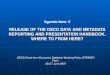 RELEASE OF THE OECD DATA AND METADATA REPORTING AND PRESENTATION HANDBOOK. WHERE TO FROM HERE? Agenda item: 5 RELEASE OF THE OECD DATA AND METADATA REPORTING