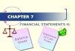 CHAPTER 7 Balance Sheet Statement of Cash Flows FINANCIAL STATEMENTS II: