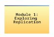 Module 1: Exploring Replication. Overview Understanding SQL Server Replication Setting Up Replication Understanding Agents in Replication Securing Replication