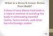 What is a Renu’d Iconic Detox Foot Bath? A Renu’d Ionic Detox Foot bath is a natural method of assisting the body in eliminating harmful toxins, heavy