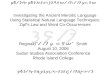 Investigating the Ancient Meroitic Language Using Statistical Natural Language Techniques: Zipf’s Law and Word Co-Occurrences Reginald Smith August 10,