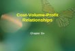 Chapter Six Cost-Volume-Profit Relationships. CVP ANALYSIS Cost Volume Profit analysis is one of the most powerful tools that helps management to make