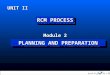 UNIT II RCM PROCESS Module 2 PLANNING AND PREPARATION " Copyright 2002, Information Spectrum, Inc. All Rights Reserved."