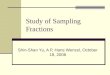 Study of Sampling Fractions Shin-Shan Yu, A P, Hans Wenzel, October 18, 2006