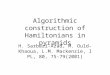 Algorithmic construction of Hamiltonians in pyramids H. Sarbazi-Azad, M. Ould-Khaoua, L.M. Mackenzie, IPL, 80, 75- 79(2001)