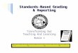 1 Standards-Based Grading & Reporting Transforming Our Teaching And Learning Module 4