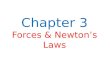 Chapter 3 Forces & Newton’s Laws. Forces   Force —a push or pull that one body exerts on another Force   Forces can be shown as vectors   Vector