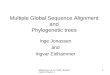 Eidhammer et al. Protein Bioinformatics Chapter 4 1 Multiple Global Sequence Alignment and Phylogenetic trees Inge Jonassen and Ingvar Eidhammer