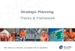 Theory & Framework Strategic Planning. Agenda Demystify Strategic Planning Generic Strategic Planning Framework Translating strategy to operations and