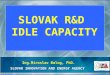SLOVAK INNOVATION AND ENERGY AGENCY SLOVAK INNOVATION AND ENERGY AGENCY Ing.Miroslav Balog, PhD. SLOVAK R&D IDLE CAPACITY