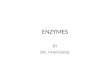ENZYMES BY DR. MARYJANE. INTRODUCTION Enzymes are biological, organic catalysts produced by the body. Catalysts are substances that increase the speed