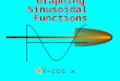 Graphing Sinusoidal Functions Y=cos x. y = cos x Recall from the unit circle that: – Using the special triangles and quadrantal angles, we can complete