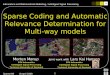 Informatics and Mathematical Modelling / Intelligent Signal Processing 1 Sparse’09 8 April 2009 Sparse Coding and Automatic Relevance Determination for
