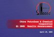 1 April 29, 2005 China Petroleum & Chemical Corporation Q1 2005 Results Announcement