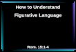 How to Understand Figurative Language Rom. 15:1-4