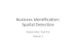 Business Identification: Spatial Detection Alexander Darino Week 5
