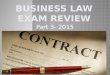 Part 3- 2015.  Consideration  Capacity  Writing  Legality  Other contract materials