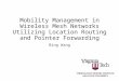 Mobility Management in Wireless Mesh Networks Utilizing Location Routing and Pointer Forwarding Bing Wang