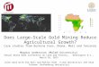 Does Large-Scale Gold Mining Reduce Agricultural Growth? Case studies from Burkina Faso, Ghana, Mali and Tanzania Magnus Andersson (Malmö University) Annual