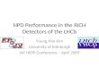 HPD Performance in the RICH Detectors of the LHCb Young Min Kim University of Edinburgh IoP HEPP Conference – April 2009 1