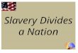 Slavery Divides a Nation Setting the Scene… Year – 1820 President – James Monroe Thomas Jefferson voices his opinion of slavery. 11 free states 11 slave