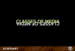 CLASSES OF MEDIA. classes of media Traditional media Non-traditional media Specialized media