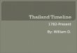 1782-Present By: William D..  - Beginning of the Chakri dynasty under King Rama I. The country started out as Siam. The capital is Bangkok