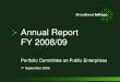 Annual Report FY 2008/09 Portfolio Committee on Public Enterprises 1 st September 2009