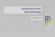 Uniprocessor Scheduling Chapter 9. Aim of Scheduling To improve: Response time: time it takes a system to react to a given input Turnaround Time (TAT)
