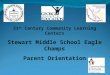 21 st Century Community Learning Centers Stewart Middle School Eagle Champs Parent Orientation